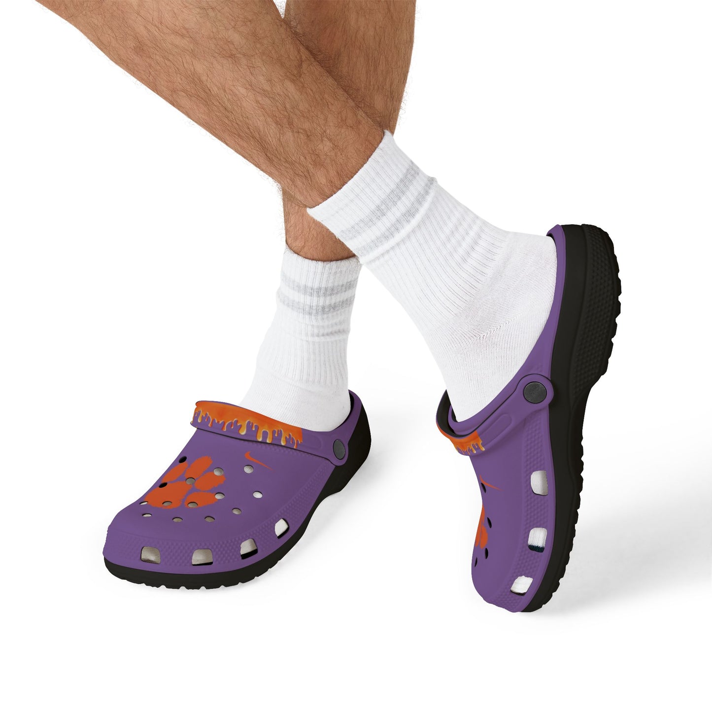 College Purple Drippy Clemson