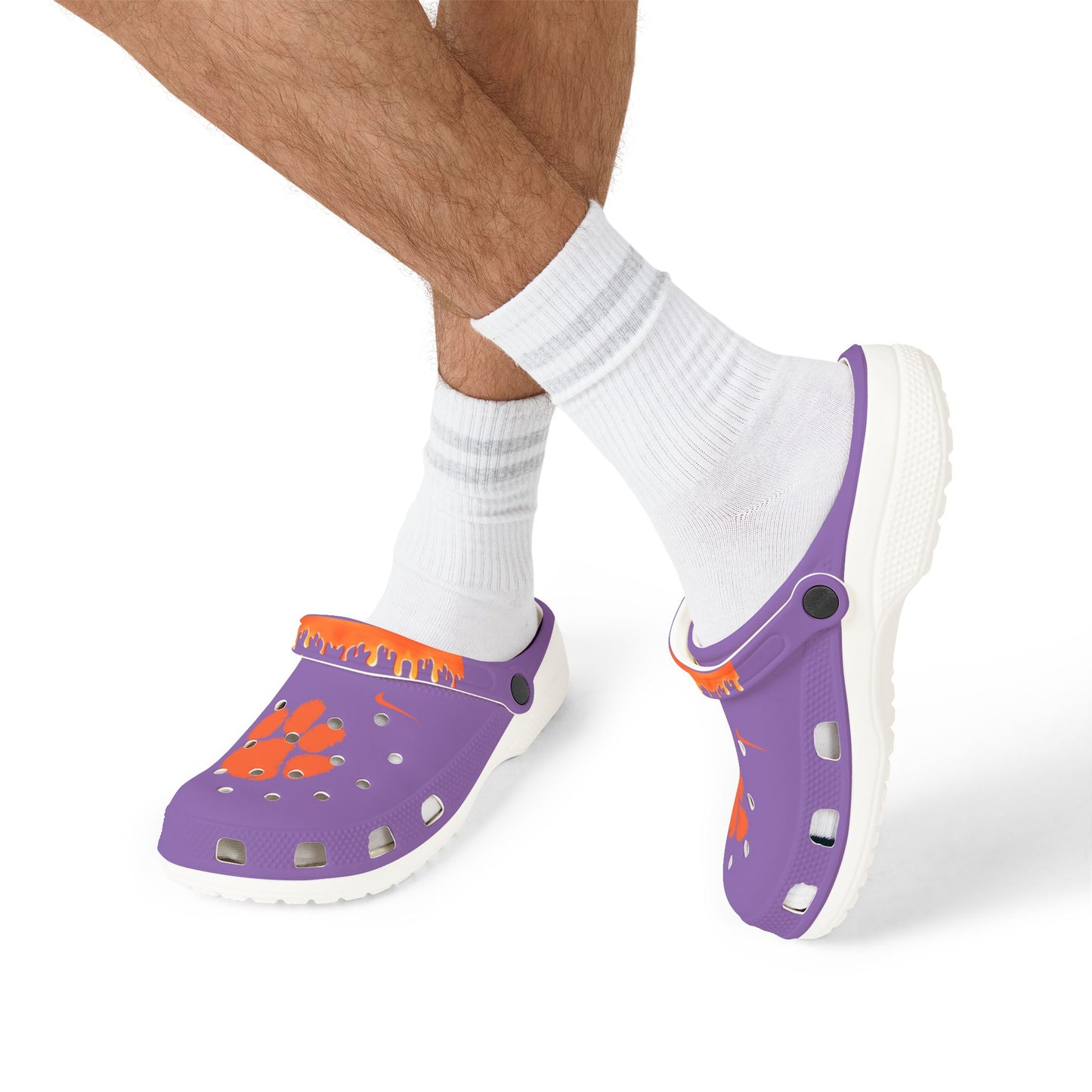 College Purple Drippy Clemson