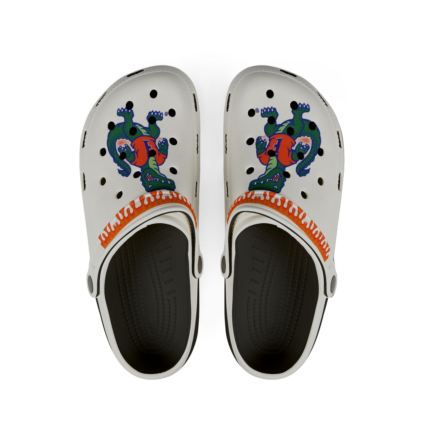 College White Drippy Gators