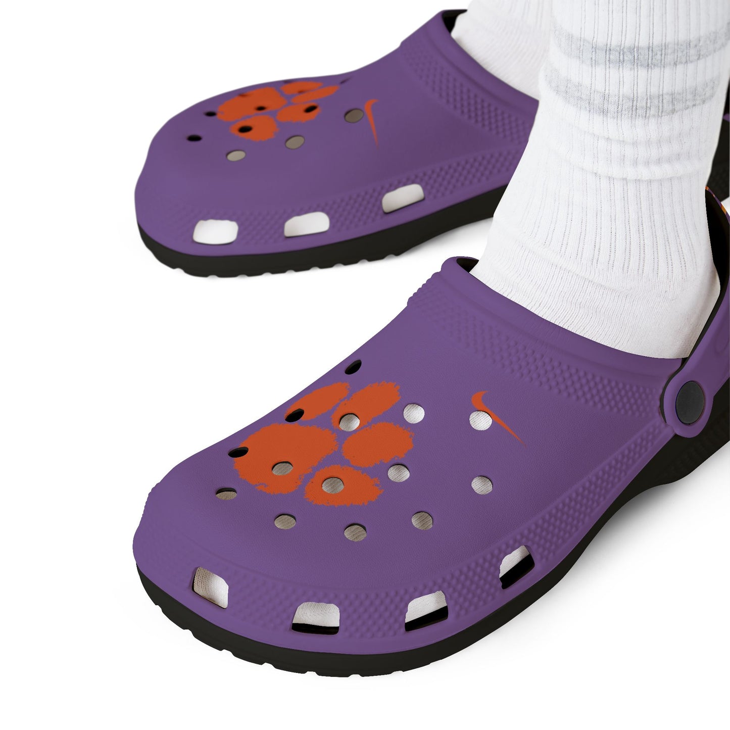 College Purple Drippy Clemson