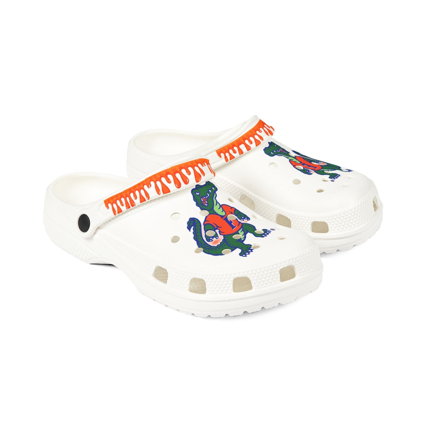 College White Drippy Gators