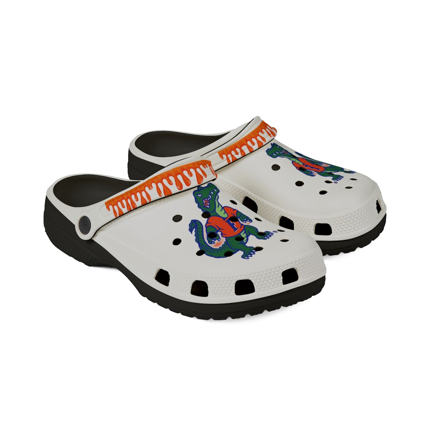 College White Drippy Gators