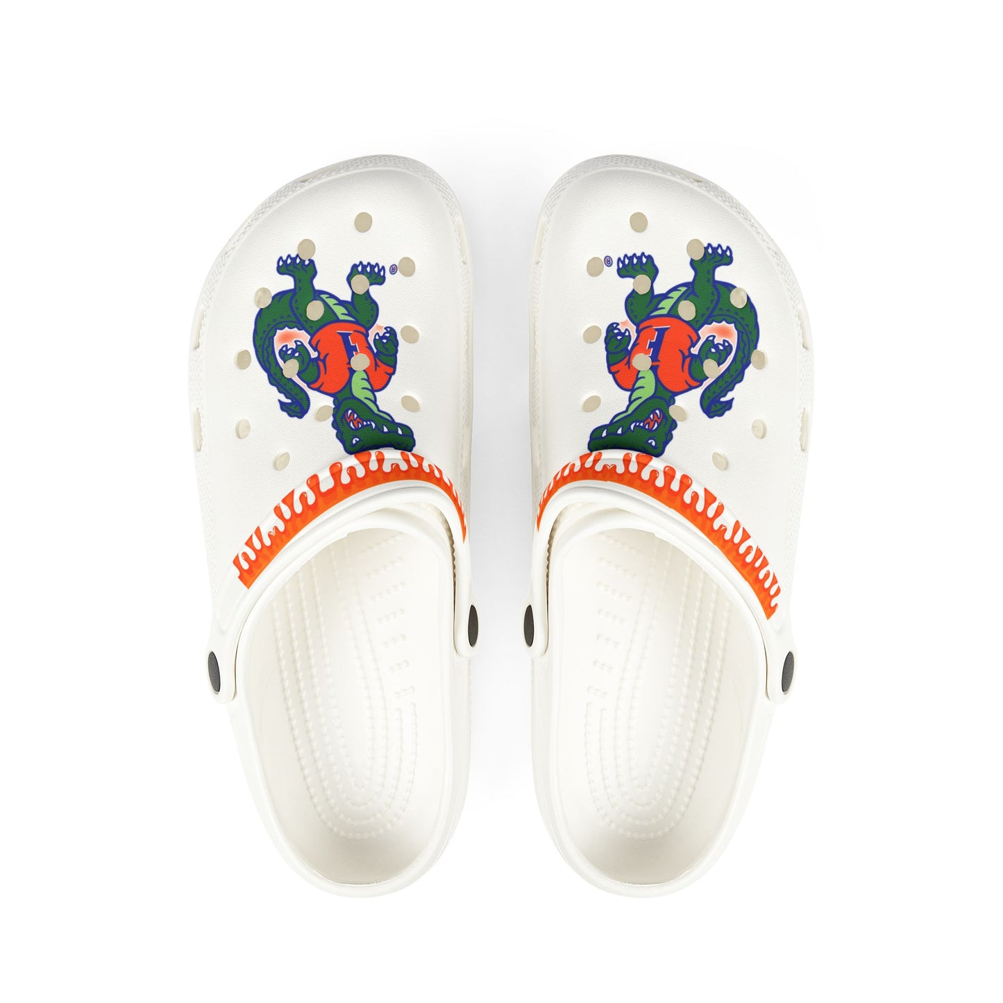 College White Drippy Gators
