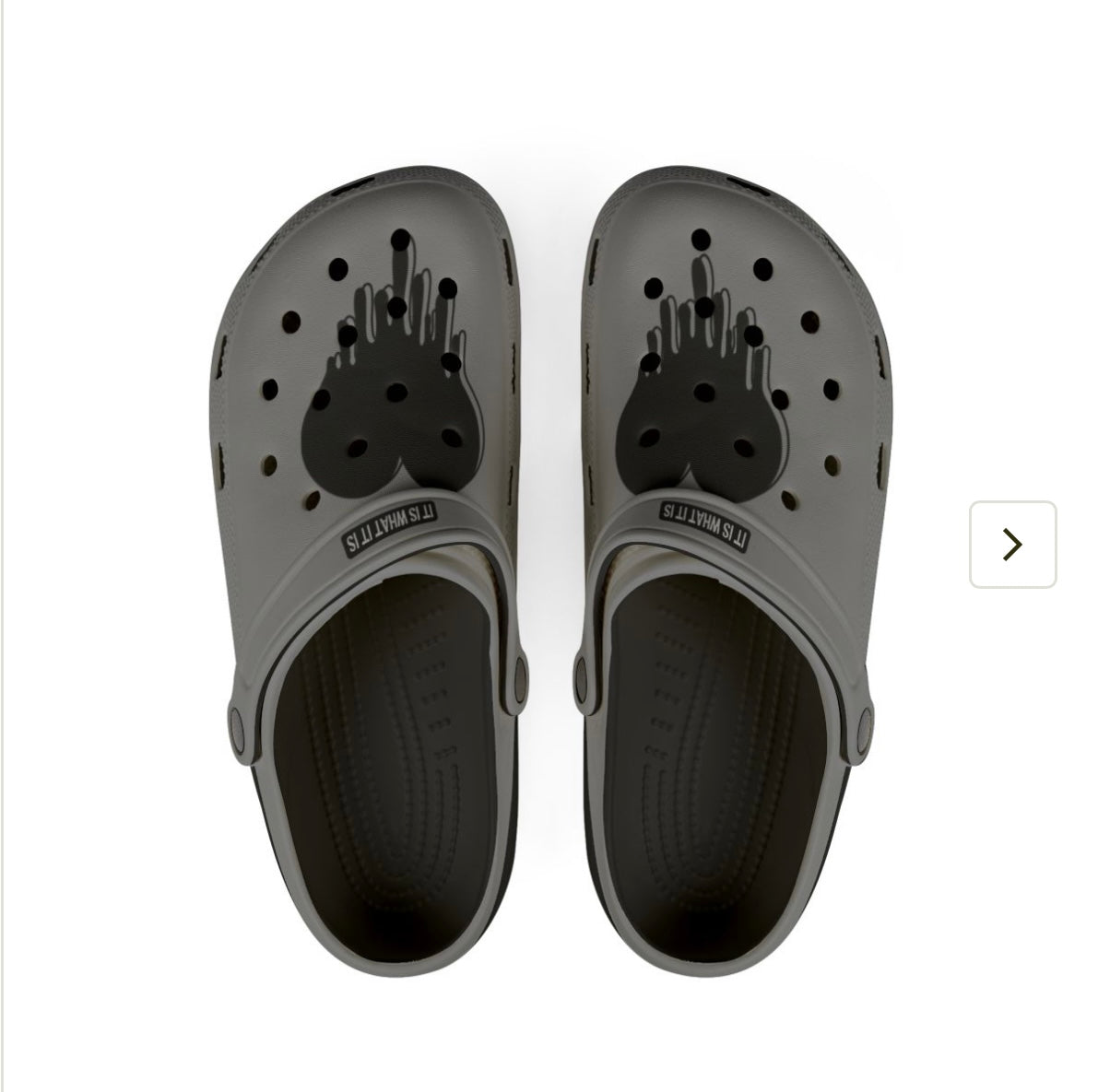Cool Grey Drippy Hearts