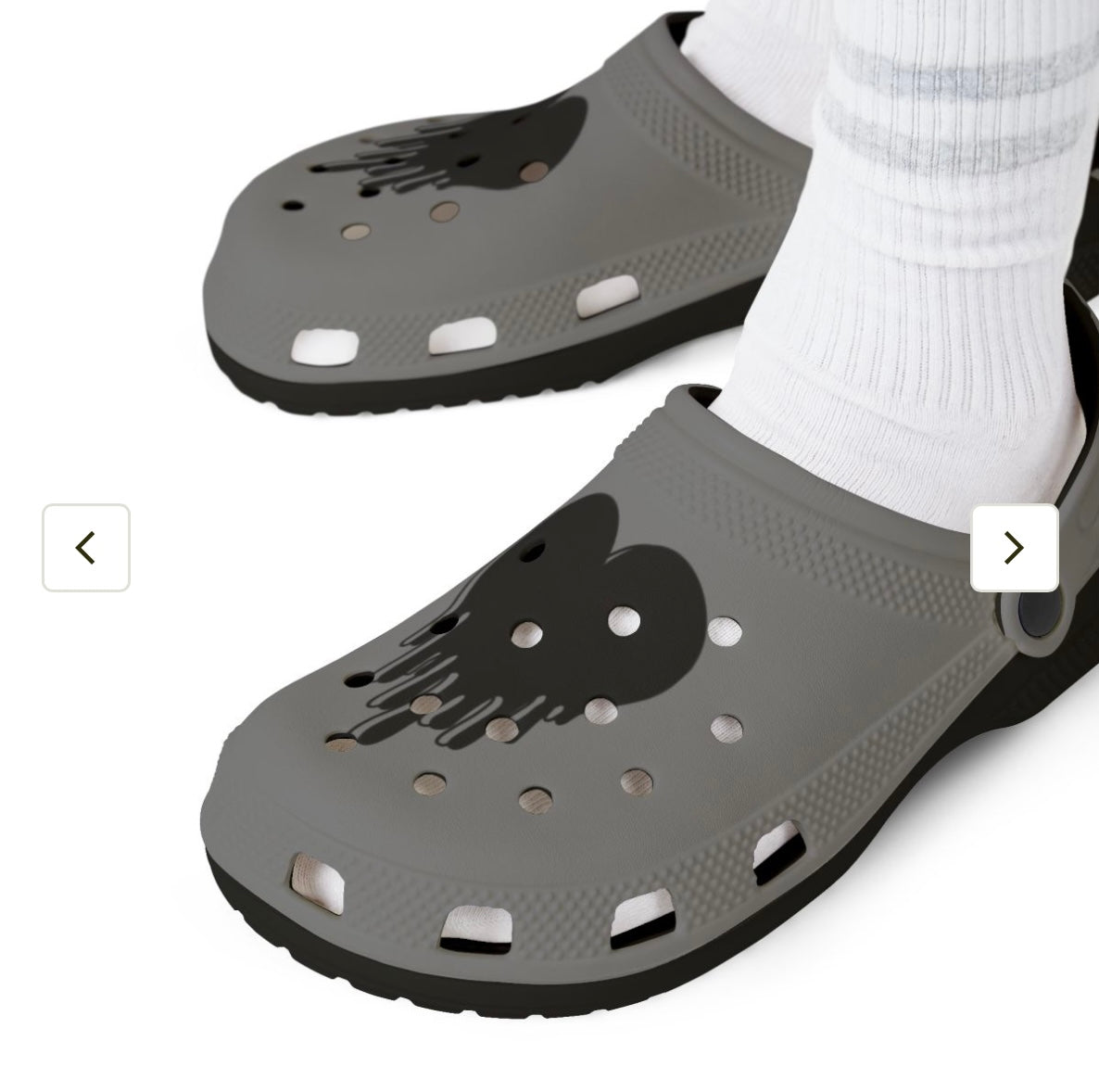 Cool Grey Drippy Hearts